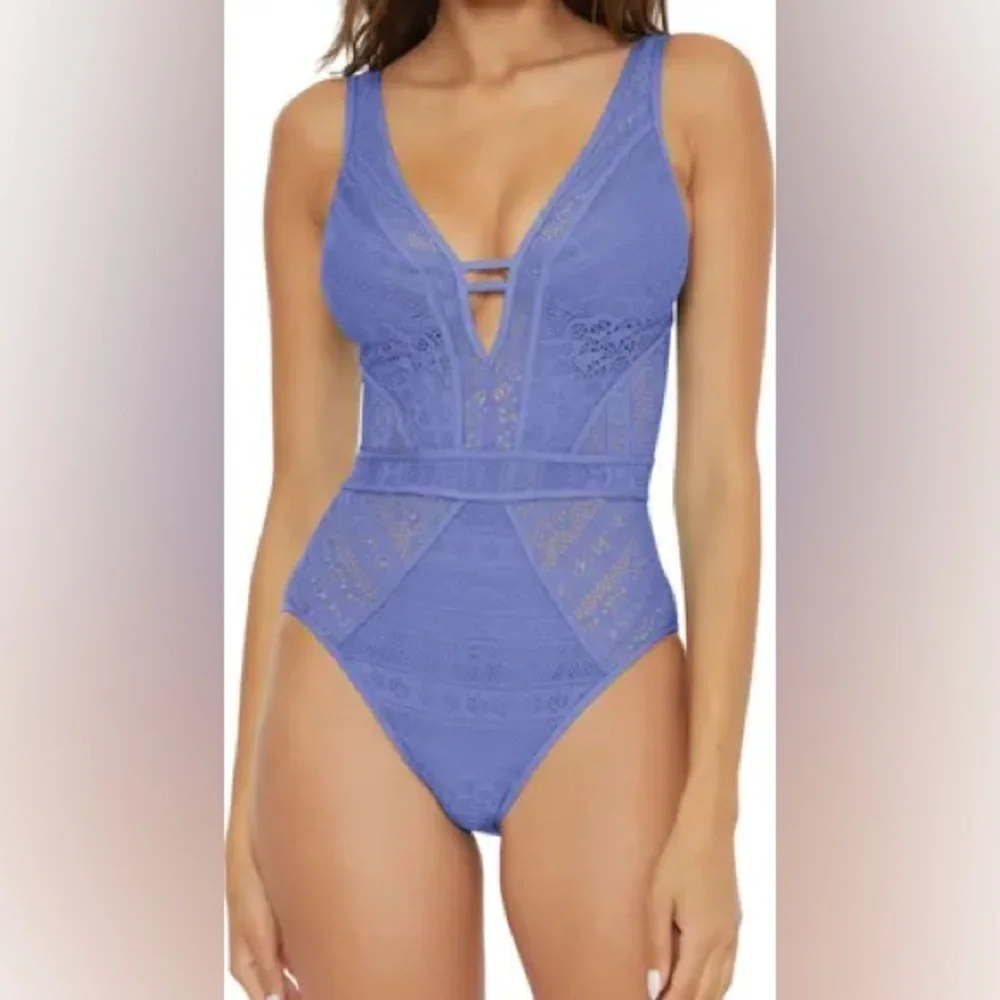 Becca New One-Piece Swimsuit Size M - Picture 4 of 4